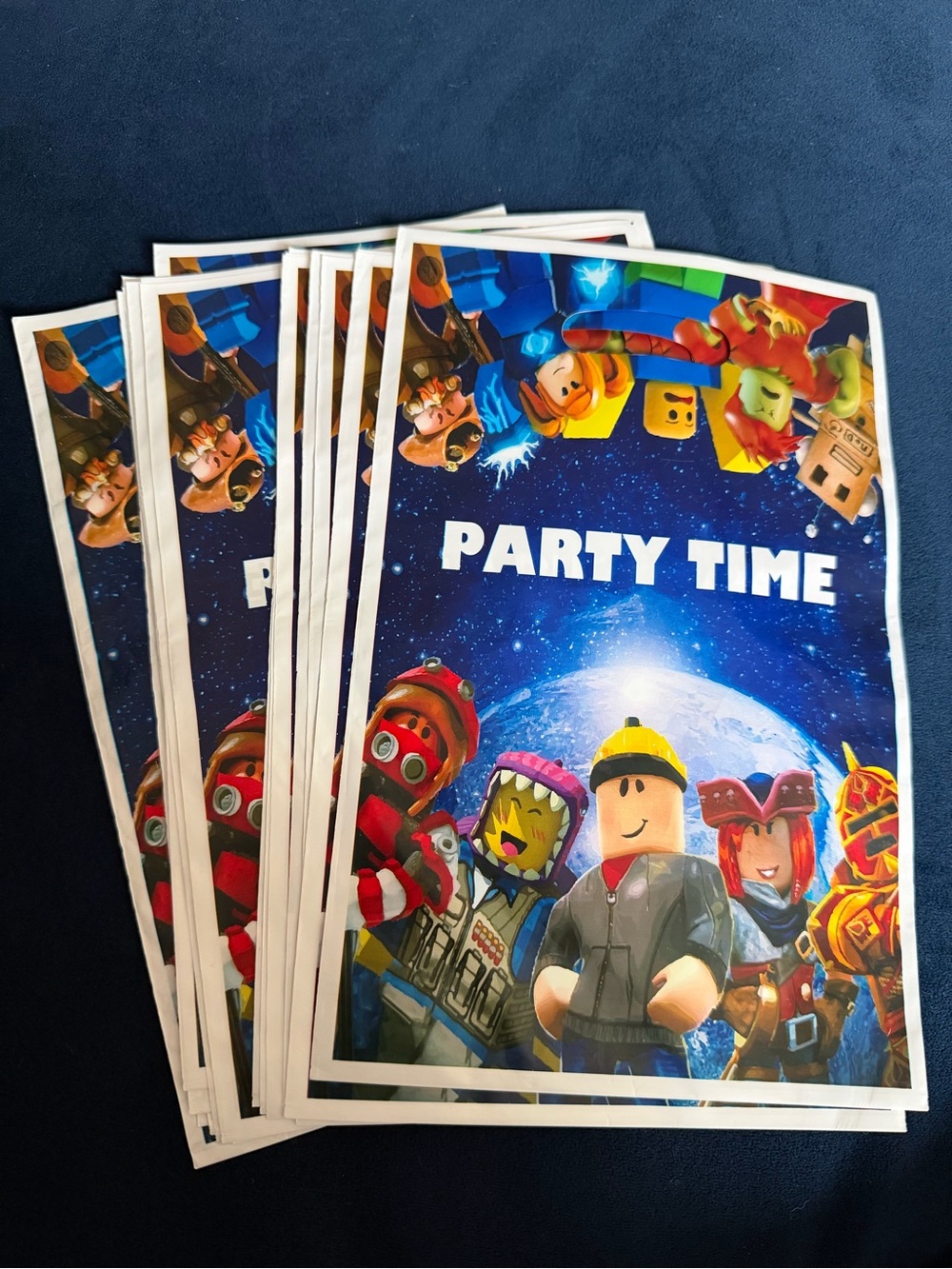 Party Time Decorative Plates - Blue Space Character Design